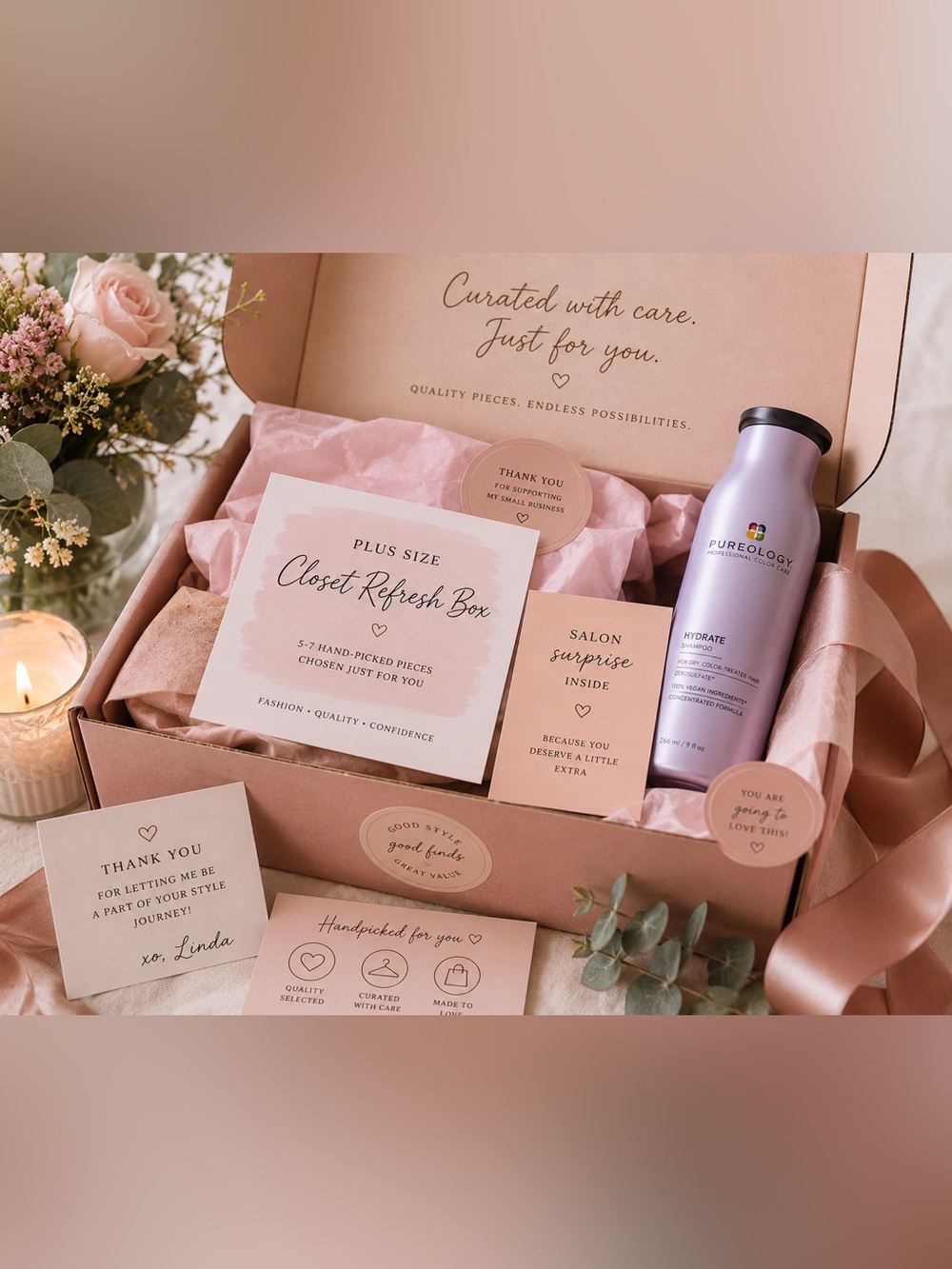 Plus Size Beach & Beauty Box 2X 18/20
4 items plus surprise